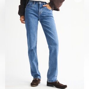 Abercrombie & Fitch Light Blue Straight  Jeans - Short